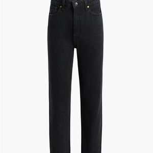 KHAITE Charcoal Straight Leg Jeans